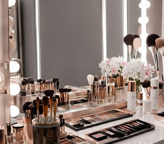 Automatic makeup brush cleaner